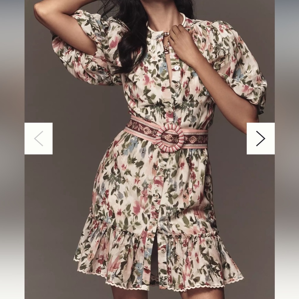 @loverlygrey x Farm Rio Short-Sleeve Mini Dress NWT